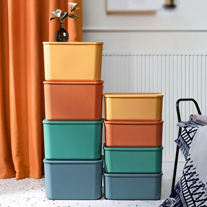 Stackable Clothes Plastic Storage <strong>Box</strong> With Lid for Snacks Cosmetics Desktop <strong>Toy</strong> Storage - Product Image 2