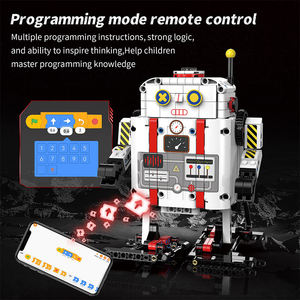 Programmazione telecomando walking AI robot building blocks per bambini per costruire giocattoli educativi set di blocchi di costruzione