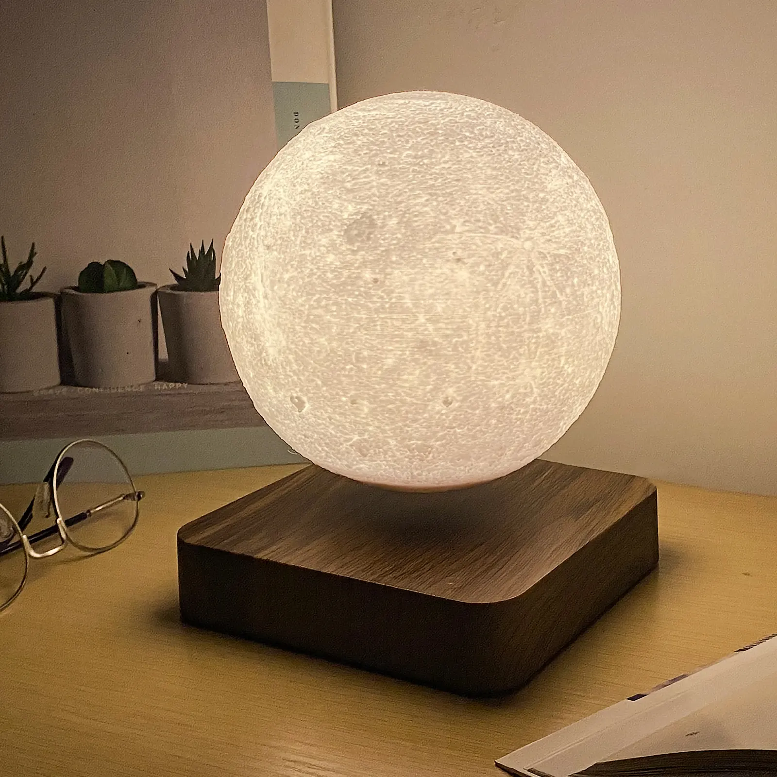 Personality Photo Custom 3D Printed Moon Lamp Change Lunar LED Night Light Portable Moonlight