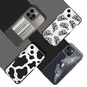 เคสโทรศัพท์แบบแข็งพิมพ์ลาย UV สีดำสำหรับผู้หญิงและผู้ชาย,เคสโทรศัพท์ป้องกันสำหรับ iPhone 13 12 11 Xr Xs 8 TPE TPU PC ฝาหลัง - Product Image 6