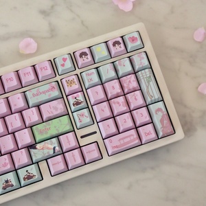 <span class=keywords><strong>Tumi</strong></span> rüya kod adı Keycaps PBT süblimasyon kiraz profil için 61/64/68/104/108 mekanik klavye
