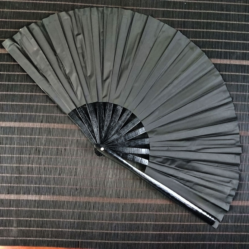 black fabric+black bamboo ribs