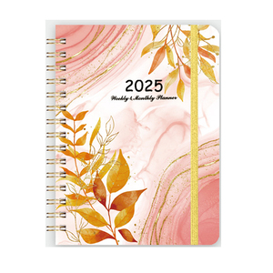 2025 nuovo Design con copertina rigida su misura A5 Notebook con fascia elastica diario Planner Notebook con Logo stampato - Product Image 1