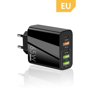 65 Вт PD быстрое зарядное устройство EU US UK 2 type-c 3 USB порт с несколькими выходами адаптер для мобильного телефона дорожное настенное зарядное устройство