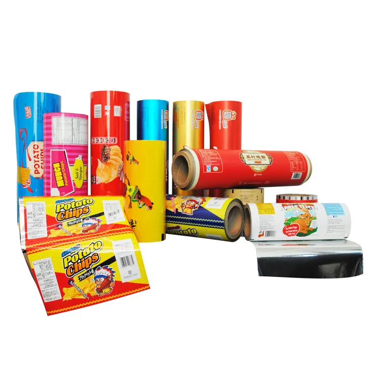 Eco Friendly Product Laminated Food Packaging Film Plastic Bag in Roll Metallized Film Roll High Barrier Gravure Printing