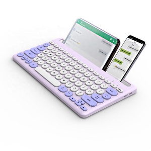 2024 nuevo 78 teclas redondas multifuncional 4 canales teclado inalámbrico Blue tooth con ranura para Tablet PC y teléfonos móviles - Product Image 4