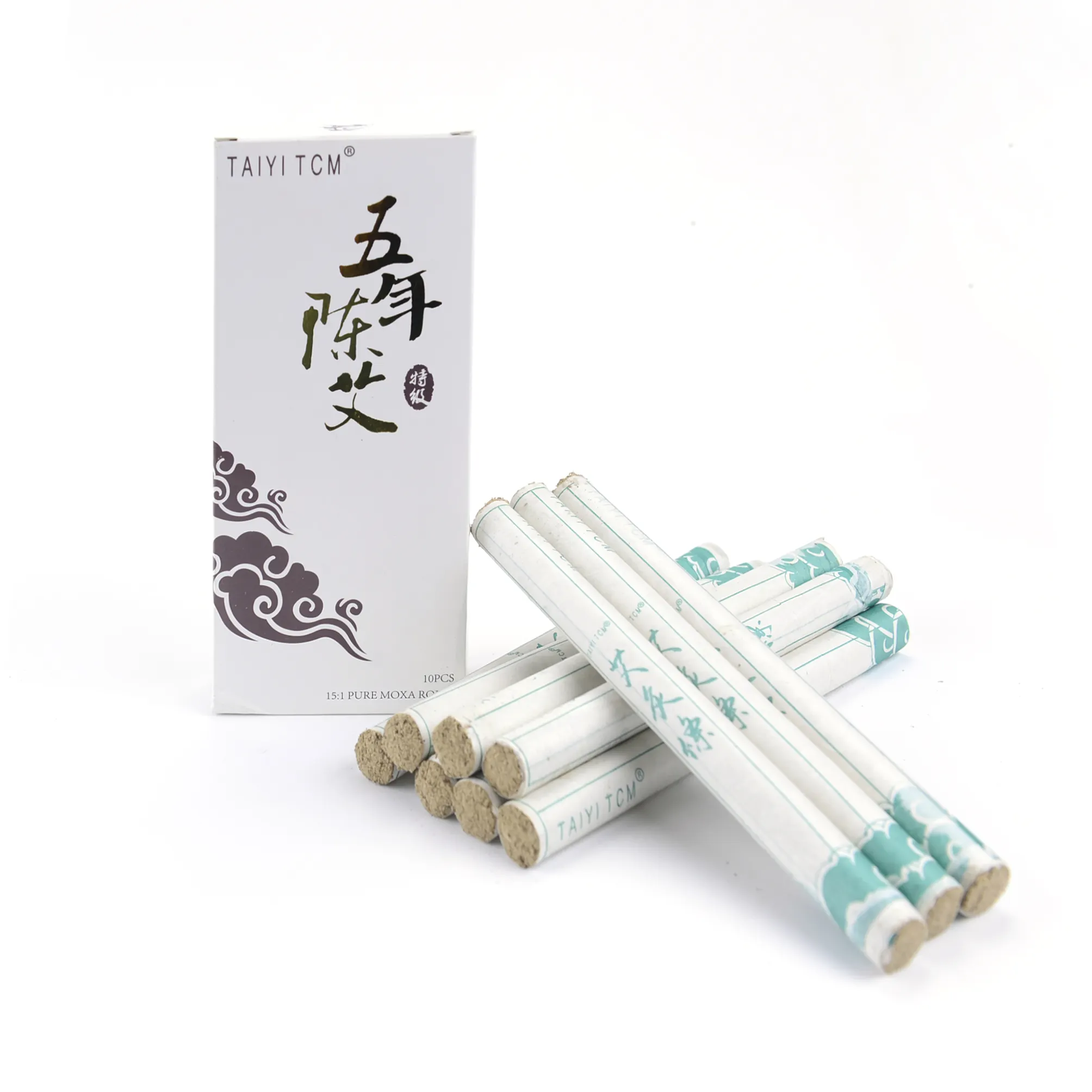 Medicina chinesa tradicional quente moxibustion vara puro moxa rolls