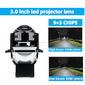High-Power 100W <strong>LED</strong> Projector Lens Easy Installation High Brightness Cool White Light for <strong>BMW</strong> X5 and X3 12V Volta - Product Image 2