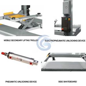 Shinely 4000kg bốn bài nâng cho bánh xe liên kết và sửa chữa xe - Product Image 2