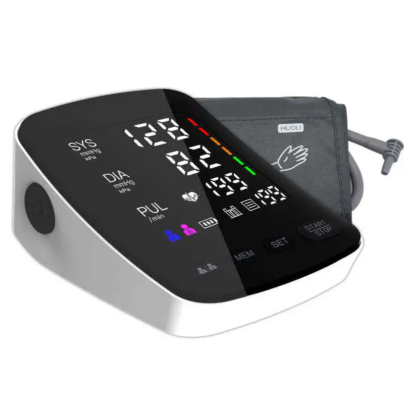La mejor máquina digital BP Monitor de presión arterial ambulatorio Brazo superior Tensiometros digitales automáticos Monitor de presión arterial