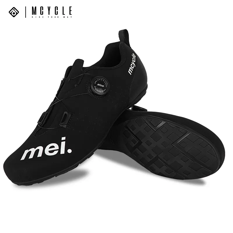 Mcycle Custom Ademende Racefiets Schoenen Heren/Dames Racefiets Zonder Slot Schoenen Slijtvaste Hardrubberen Zool Fietsschoenen