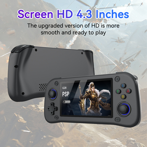 PSP คอนโซลเกมสองระบบ PSP แบบพกพาคอนโซลเกม Arcade ROG แบบ G28สำหรับเด็กผู้ชายเกมย้อนยุค