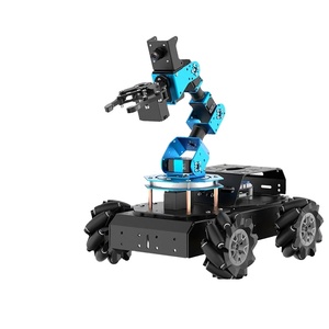 Robot Raspberry Pi 5 De 8GB con ruedas Mecanum Sistema de visión Python ROS para automatización industrial y educativa