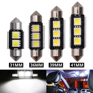 Toptan otomotiv Led tavan ışığı Cnabus polar olmayan çözme çift İpucu 5050 3smd okuma işık plaka işık - Product Image 5