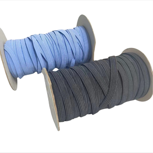 Multi Color Drawstring <strong>Cord</strong> 5mm 6mm 7mm Polyester Spandex Web Colorful <strong>Elastic</strong> Band for Clothes - Product Image 1