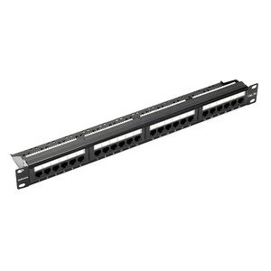 Cat5e 24 Port <strong>Patch</strong> <strong>Panel</strong> <strong>with</strong> Back Bar Krone 110 IDC Steel Network Rack Cabinet Cable Distribution Frame