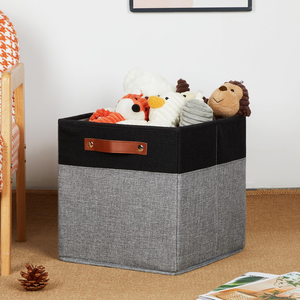 12 X 12 X 12 Inch Fabric <strong>Storage</strong> <strong>Cubes</strong> For Organizing,Collapsible Foldable Linen Canvas Closet <strong>Storage</strong> Bins Fabric <strong>storage</strong> <strong>cubes</strong> - Product Image 2