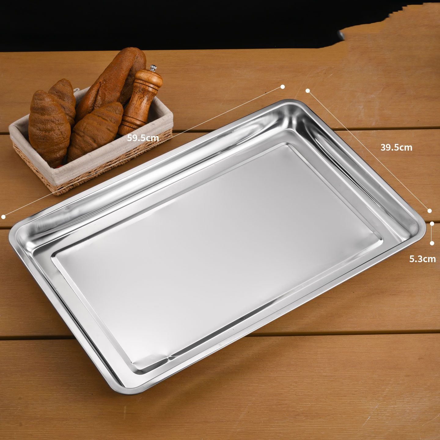 60*40*4.8 cm Silver