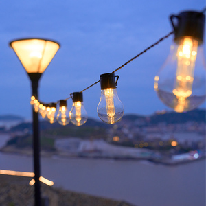 Bruchsicher Edison S14 Außenbereich Terrassen-<span class=keywords><strong>String</strong></span>-Glühlampen wasserdicht IP65 anbringbare dimmbare Terrassenlampen für Grad Camping