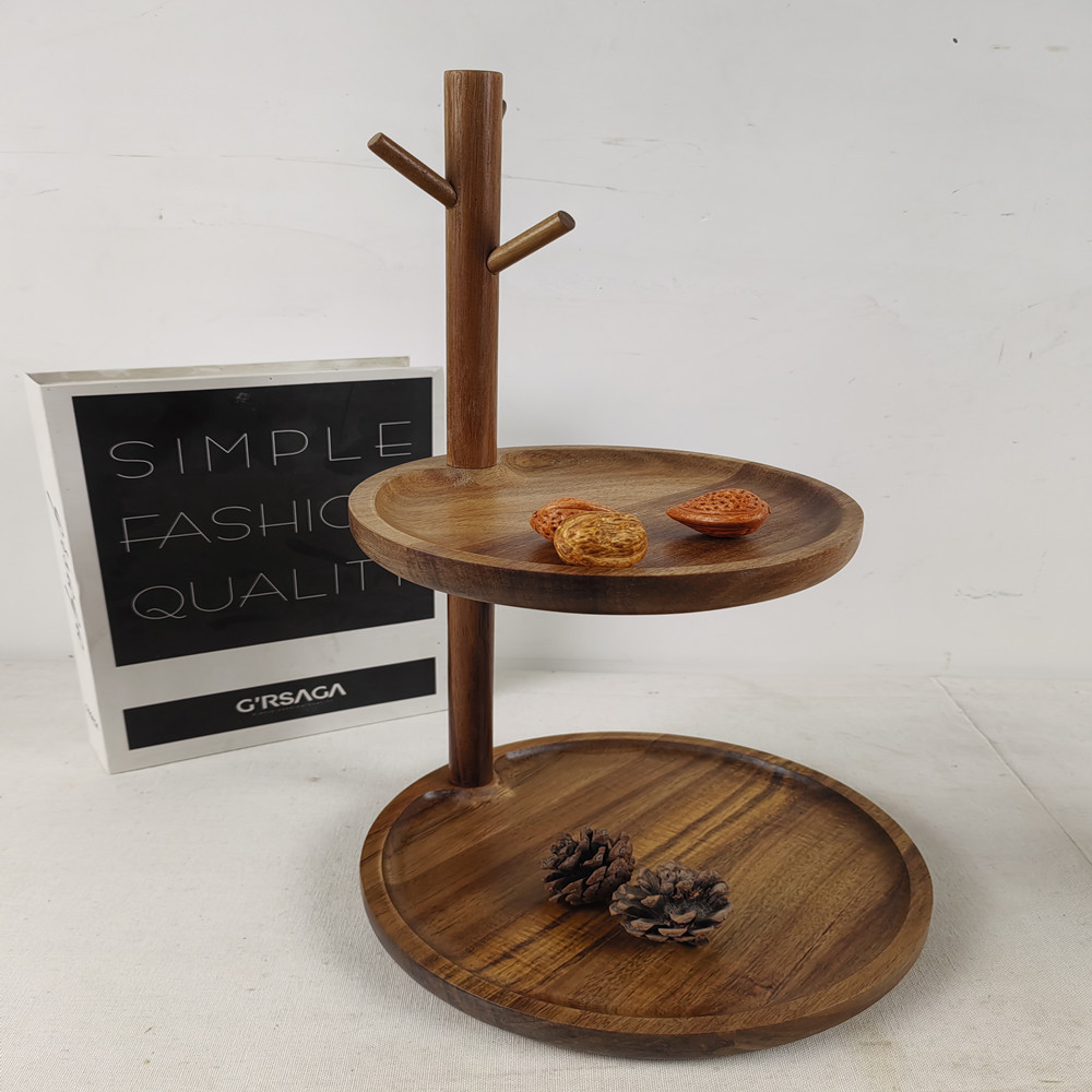 Acacia wood pendant rack