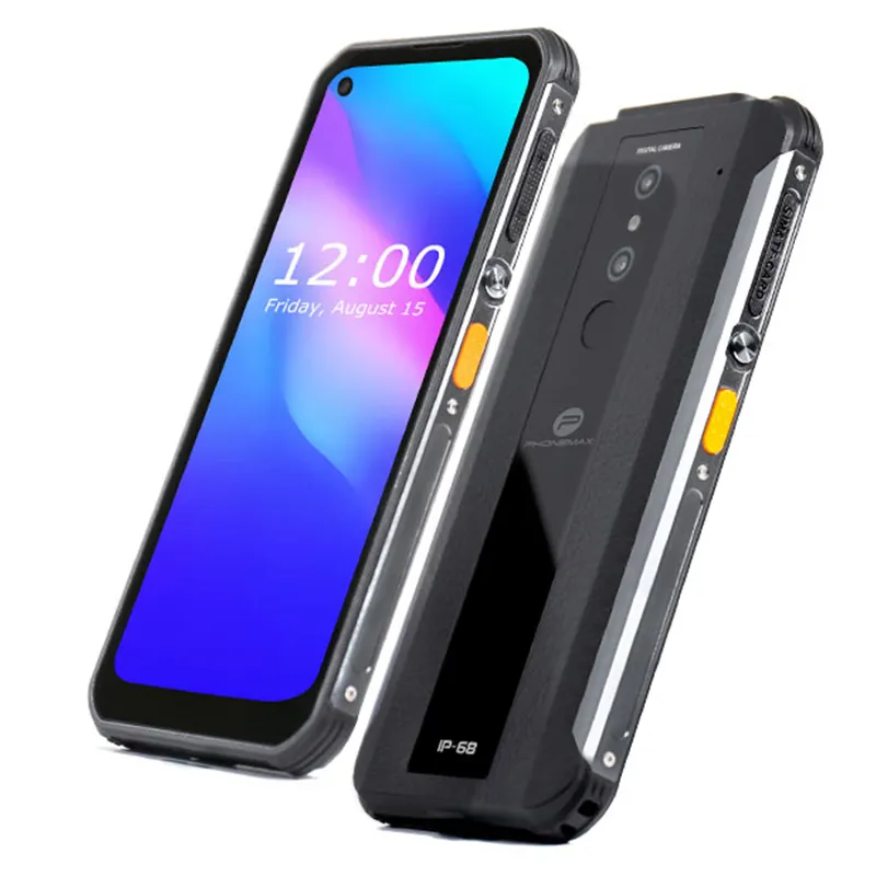 HOT PhonemaxP2頑丈なスマートフォンAndroid10 8gb 128gb 6.35 "携帯電話6100mah携帯電話GooglePlay最高のラグフォン