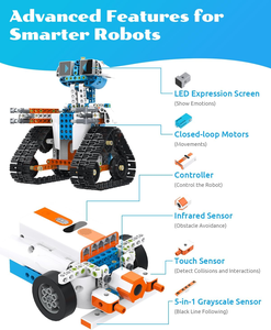 Bambini interattivi di 8-12 anni di codifica Robot Kit di 637 pezzi di costruzione di programmazione gratta e vinci 3D APP guida giocattolo educativo per - Product Image 4