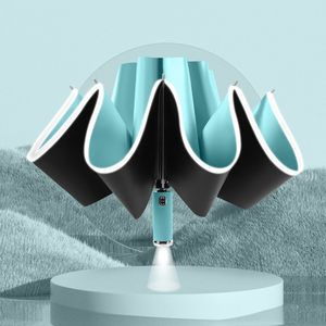 厂家定制中国自动折叠Led手电筒定制大伞 - Product Image 3
