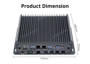 HUSHIDA Industrial Computer Dual Ethernet DDR4 Core I5 8250U I7 7500U RS232 RS485 <strong>GPIO</strong> IP68 Mini Pc with Sim Card Slot - Product Image 3