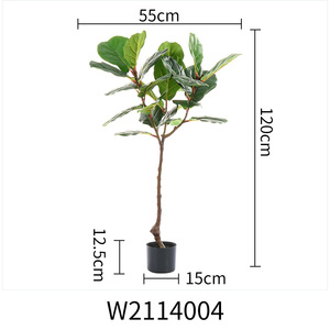 Most Popular in <strong>USA</strong> Real Touch Lyrata <strong>Tree</strong> Artificial Elatica Fake Plant in Pot Artifical Ficus - Product Image 5