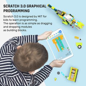 Makerzoid Robotics Roboter-Starterset DIY STEM-Spielzeug 200 in 1 pädagogisches Programmier- und Kodierungsset