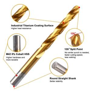 <span class=keywords><strong>Din338</strong></span>电动工具配件高速钢钻头不锈钢金属铲枪高速麻花钻钻头组