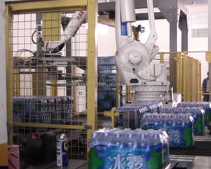 <strong>Automatic</strong> Oil/ Water Barrels <strong>Robot</strong> Palletizer <strong>System</strong> With Base Plate/ Fence /<strong>pallet</strong> Dispenser/ Board Placing Device/ Conveyor - Product Image 5