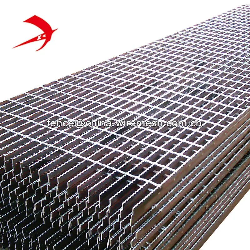 Rejilla de acero galvanizado en caliente, placa de rejilla de metal 19w2, suelo de malla abierta, 6x1m
