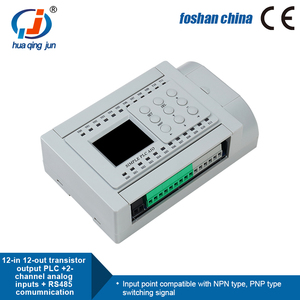 Huaqingjun 12DI 12DO Transistor uscita PLC 2AI 0-5V 0-10V RS485 Modbus RTU PLC per sensore analogico - Product Image 4
