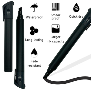 Factory Colored Art 6 mm <strong>Chisel</strong> <strong>Tip</strong> Permanent Paint <strong>Marker</strong> Metal Wood Waterproof <strong>Marker</strong> Pen with Custom logo for Construction - Product Image 3