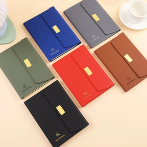 Logo personalizzato A5 in pelle rigida con stampa a Clip magnetica Gift Set riutilizzabile per Notebook con penna U Disk - Product Image 3