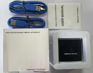 <strong>2</strong> Dual <strong>Computers</strong> Laptop <strong>Keyboard</strong> <strong>Mouse</strong> Switch <strong>2</strong> PC USB 3.0 Selector Bi-directional Er Box Sharing - Product Image 5