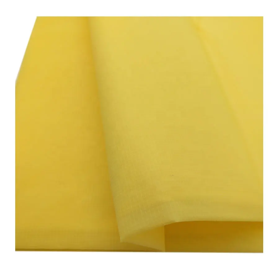 Ultrafino tela de paracaídas 40g amarillo 30D de nylon ripstop tela para bolso