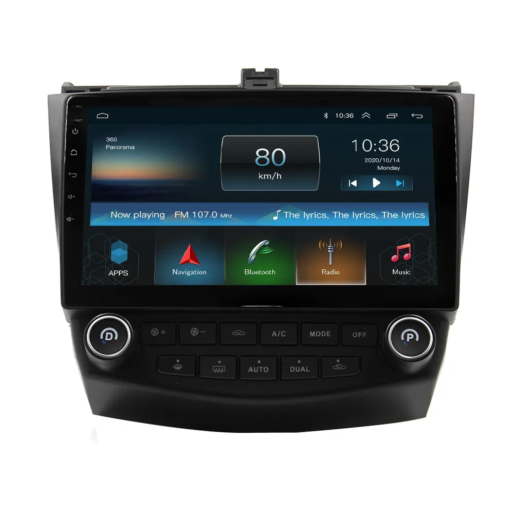 IOKONE OEM 2.5D IPS 10.1 "ekran Android 9.0 Stereo GPS araba multimedya Honda Accord 7 2003 2004 2005 2006 2007 2008