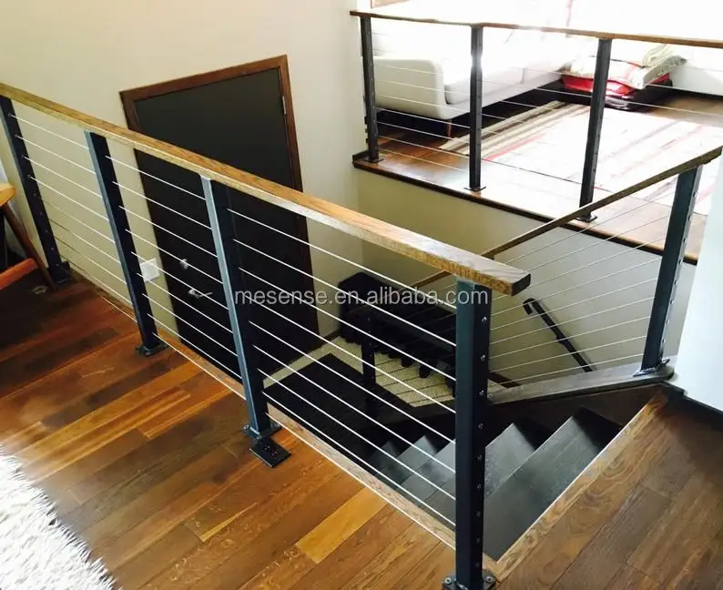 Systèmes de balustrade de câbles de plancher, pour les escaliers et le balcon