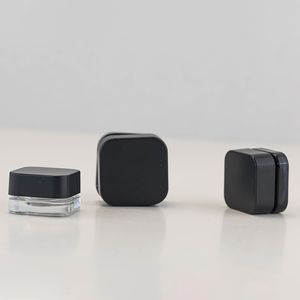 3ml 5ml 9ml square Childproof square <strong>Jar</strong> Cosmetic Eye Cream Black Glass <strong>Jars</strong> - Product Image 5