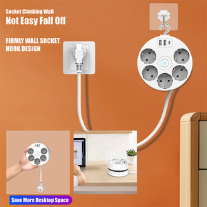 KC GS CE moderno 16A enchufe de extensión de la UE tiras de alimentación de múltiples salidas con USB y función de carga tipo C Nombre del producto enchufe de alimentación - Product Image 5