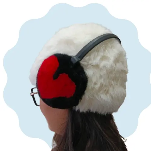 2023 Custom Classic Rex Rabbit Fur Soft Plush Ear Warmer per le donne Winter Warm paraorecchie paraorecchie da esterno