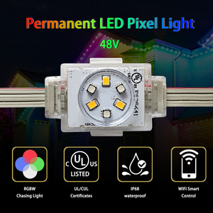 Outdoor Permanent Christmas Light Waterproof 48V <strong>Led</strong> Point Controller <strong>Programmable</strong> Addressable <strong>String</strong> Pixel Light - Product Image 2
