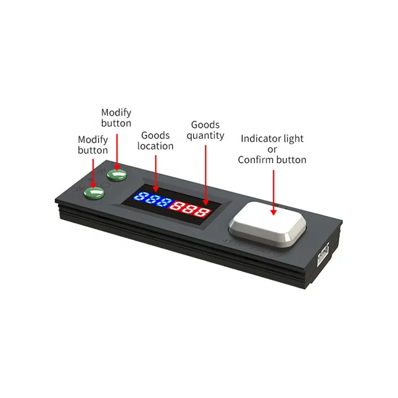 Digital Assorting sistema programable recoger a la luz y poner a la luz para estantería de almacenaje