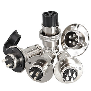 GX12 16 20 flanş montajı 3 delikli sabitleme havacılık konektörü tak ve soket 2/3/4/5/6/7/8/9/10/12/14pin dairesel konnektörler - Product Image 1