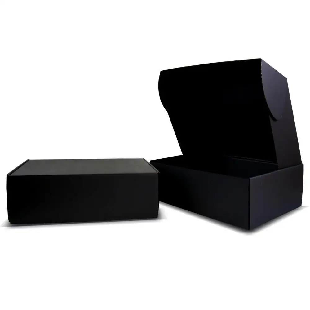 Black Printing Moving Corrugated Cardboard packaging box Carton Mailer Shipping Mail Box