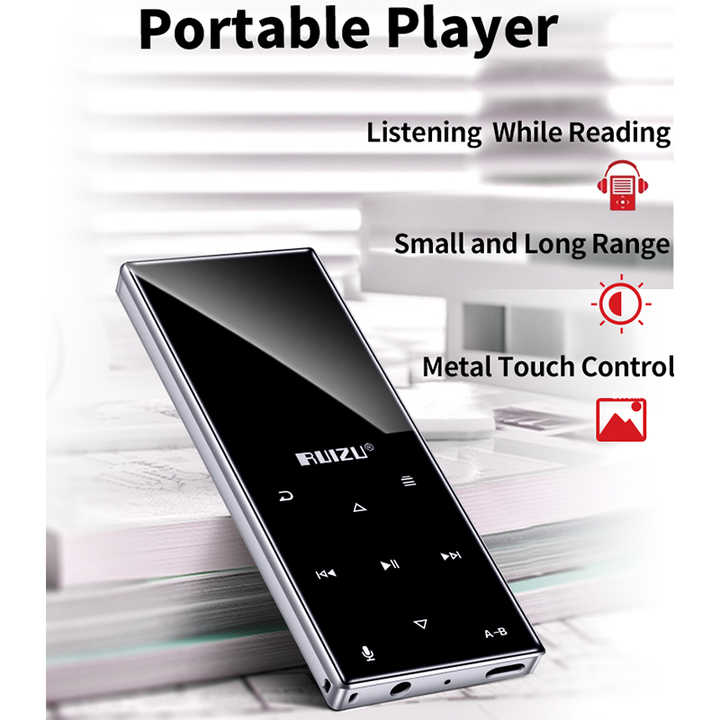 Newest Original RUIZU D29 Sport MP3 Player 8gb with 1.8 Inch Screen Support FM Recording E-Book Clock Pedometer External Speaker