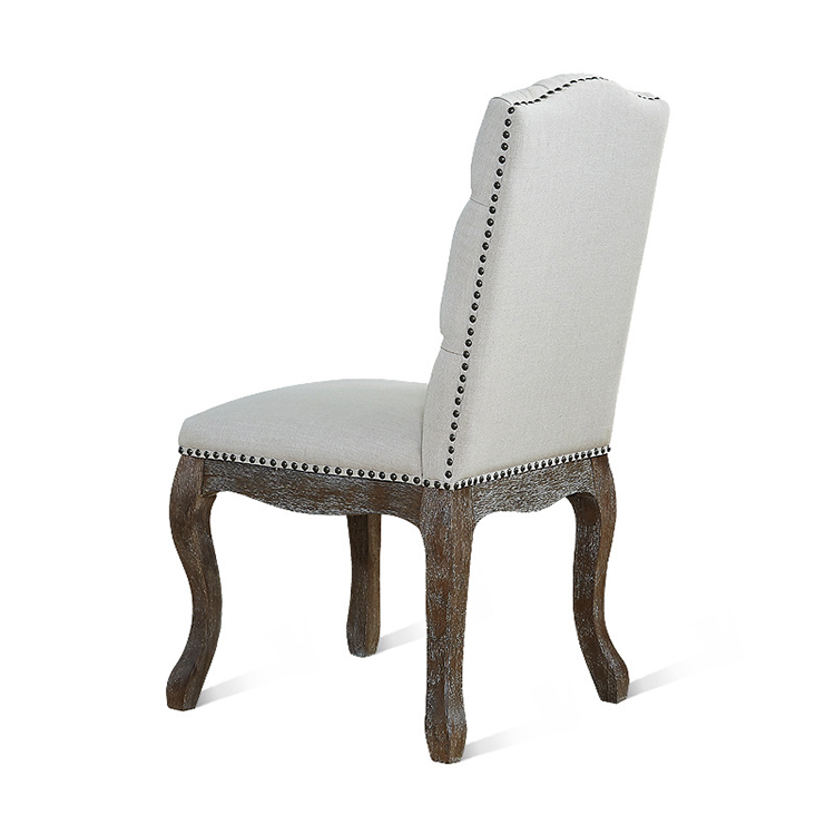Commercial Velvet Cheap Wood Cane Button Armrest Dining Chair