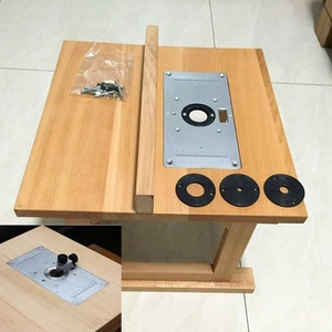 木工工作台用带4环螺钉的刳刨机台板700C铝制刳刨机台板嵌板 - Product Image 3